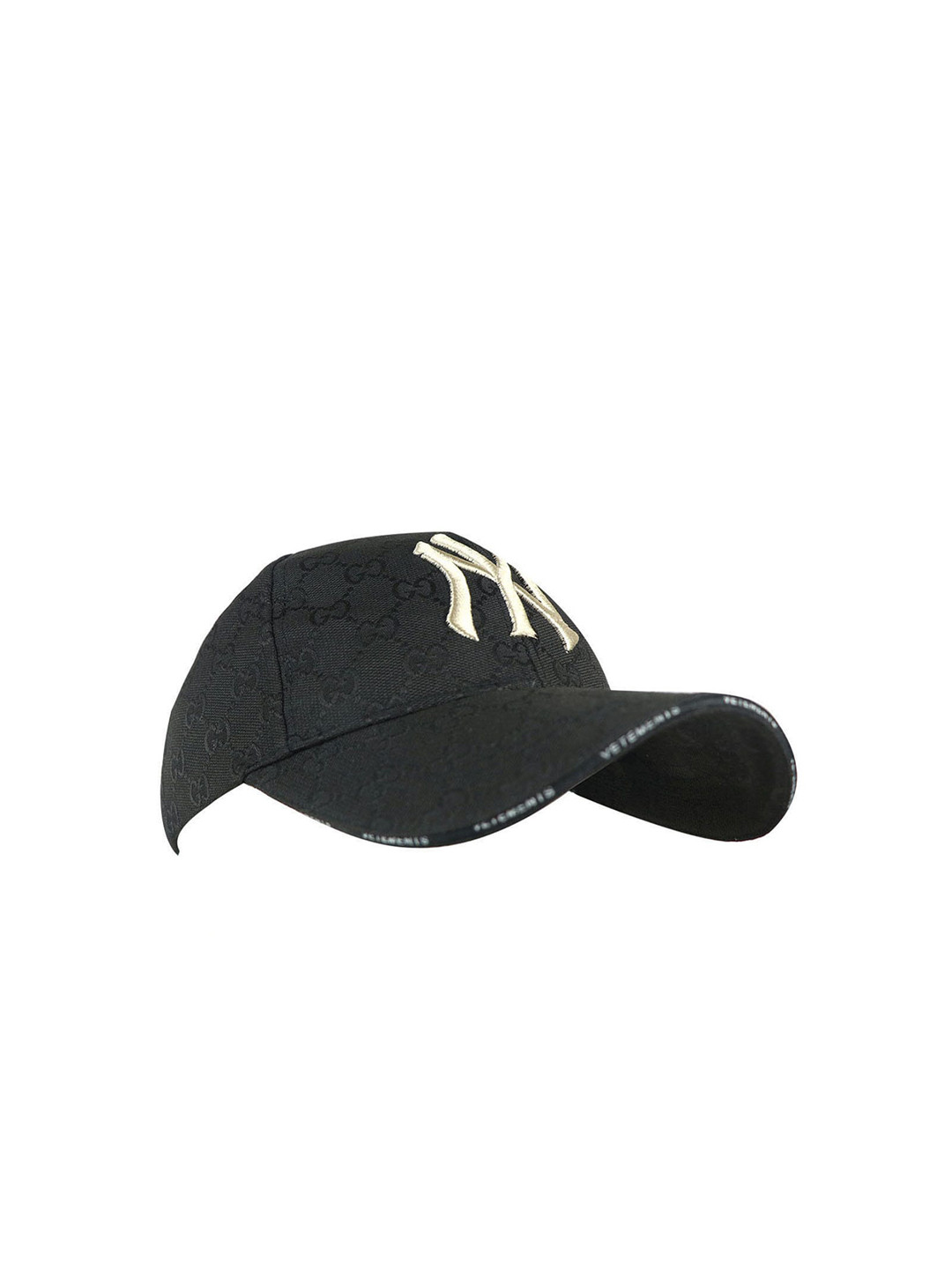 

iSWEVEN Unisex Black & White Embroidered Snapback Cap