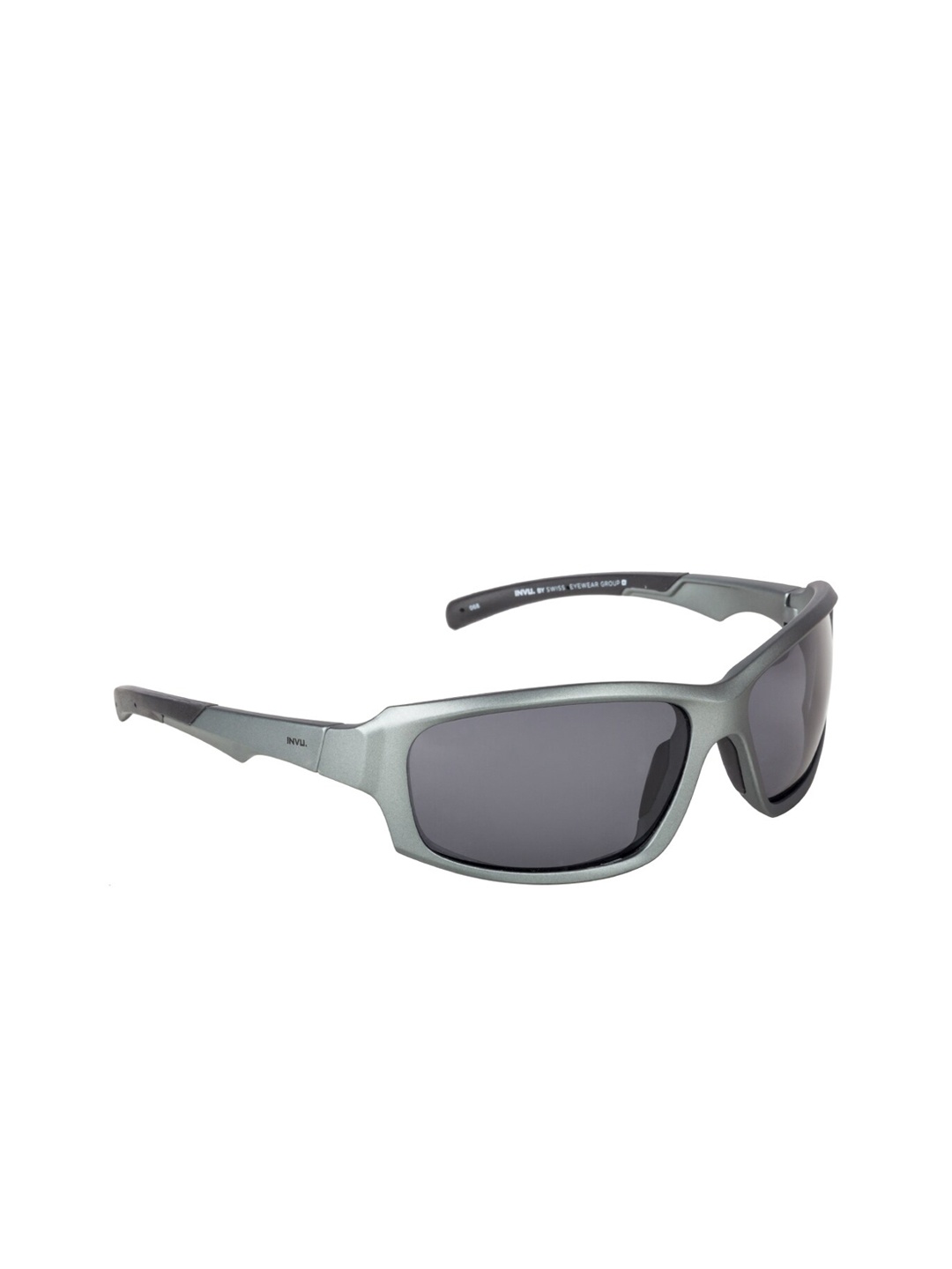 

INVU Men UV Protected Lens Rectangle Sunglasses A2906A, Grey