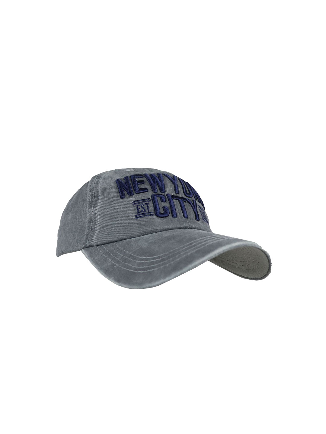 

iSWEVEN Unisex Grey & Blue Printed Snapback Cap