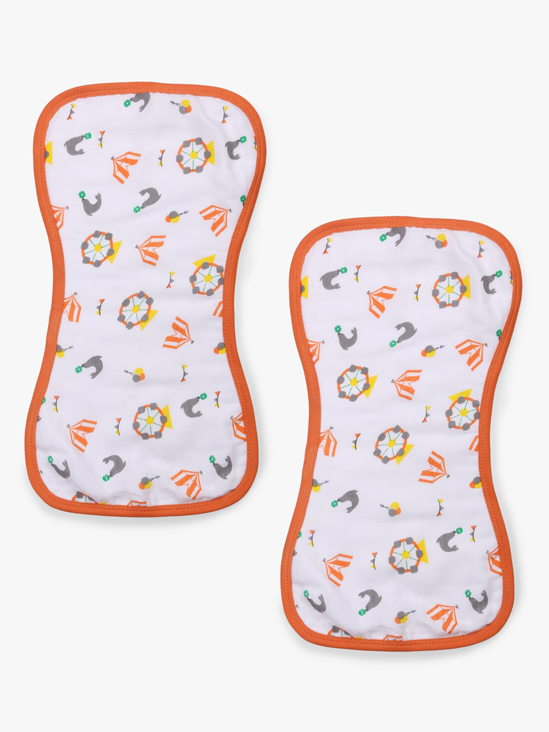 

My Milestones Infants Kids Set Of 2 Luxe All-Purpose Washcloths, Orange