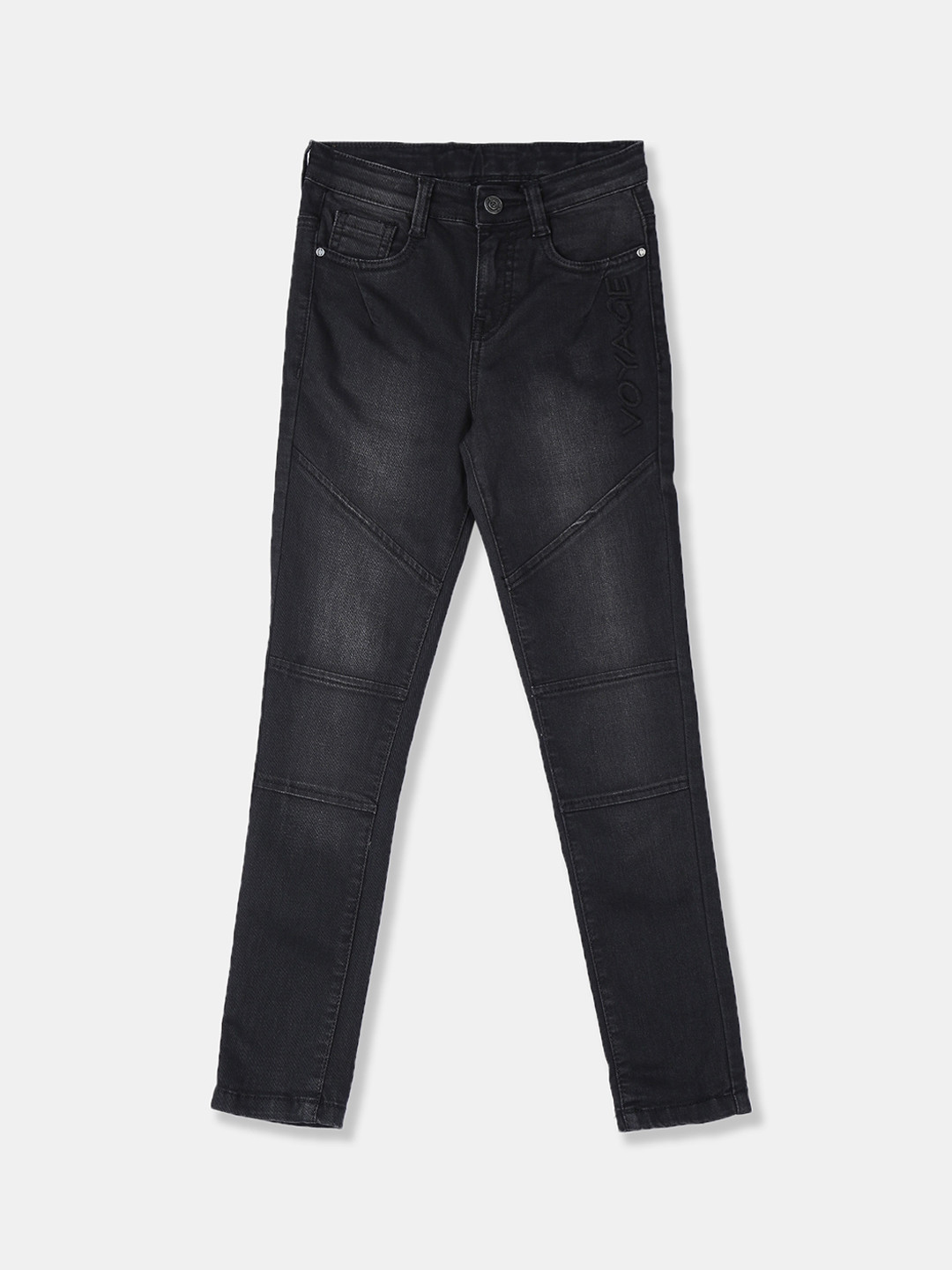 

Cherokee Boys Black Mid-Rise Clean Look Jeans