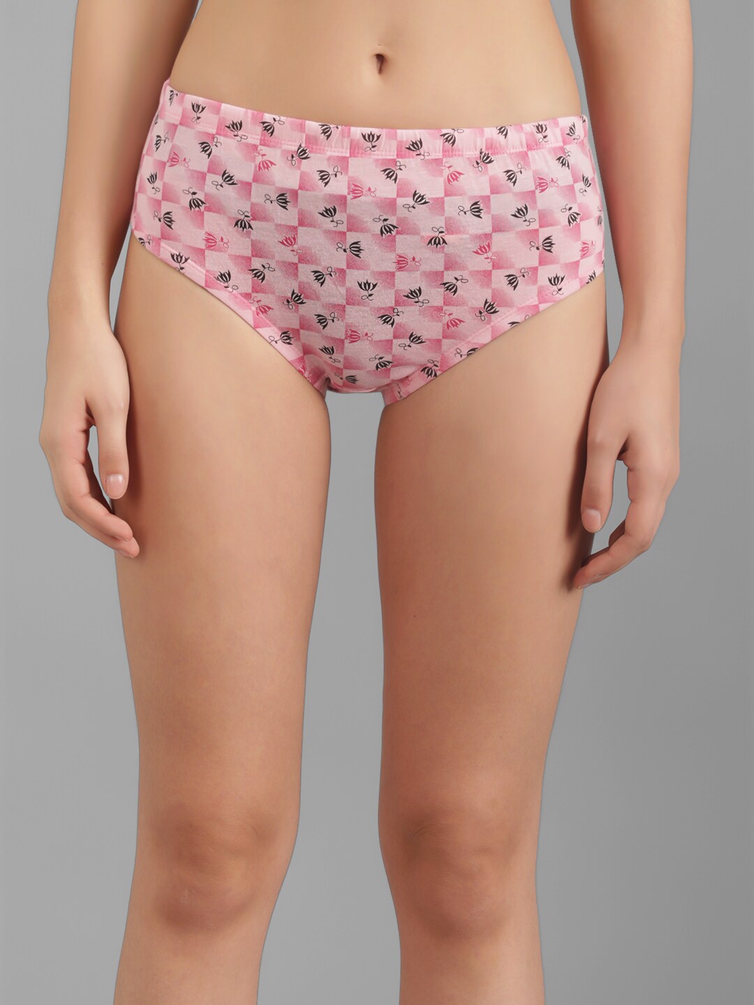 

Kotty Women Pink & Black Printed Hipster Briefs KTTWOMENSPANTY374