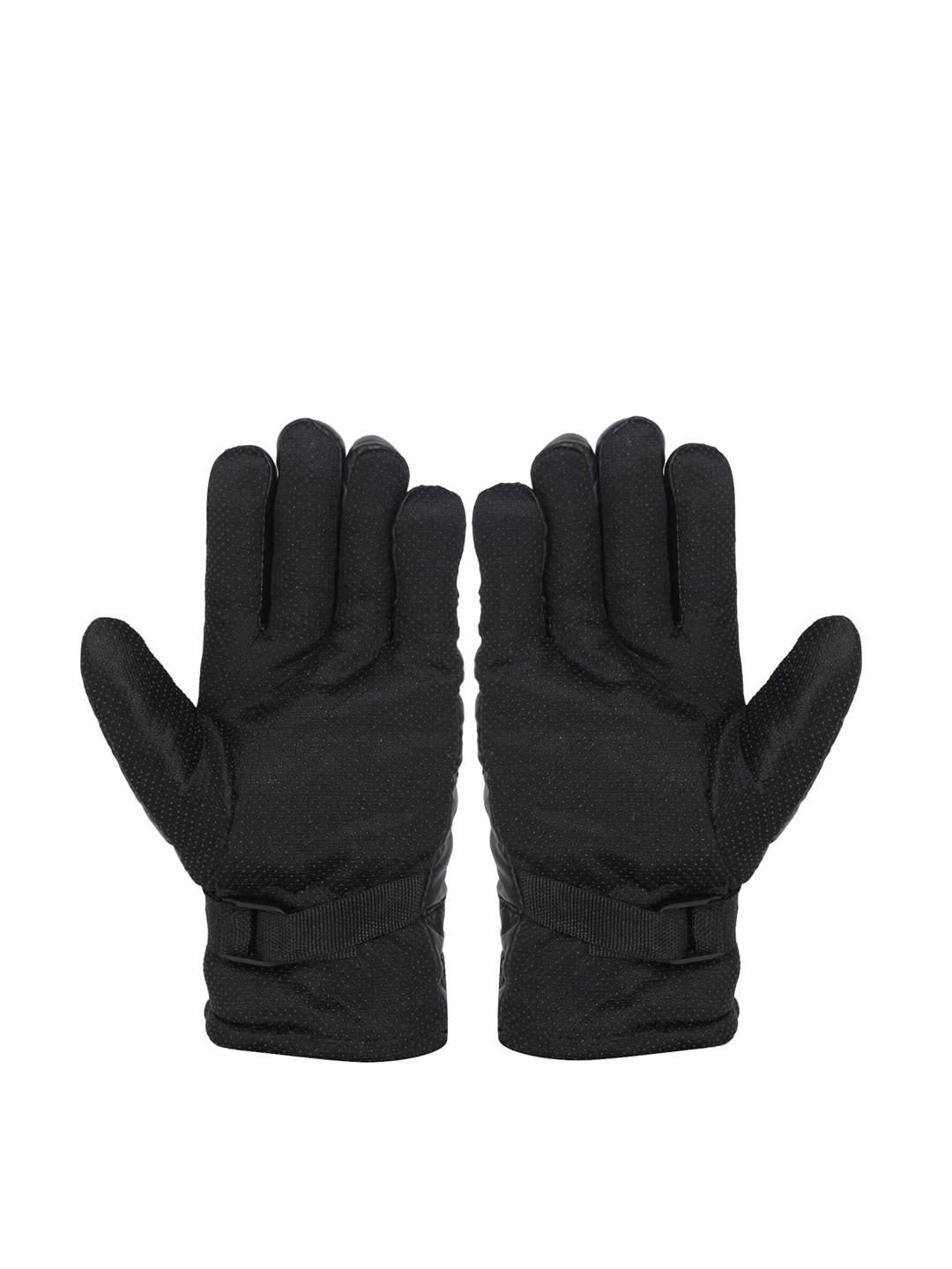 

FabSeasons Men Black Solid Water Resistant Winter Skin & Snowboard Hand Gloves