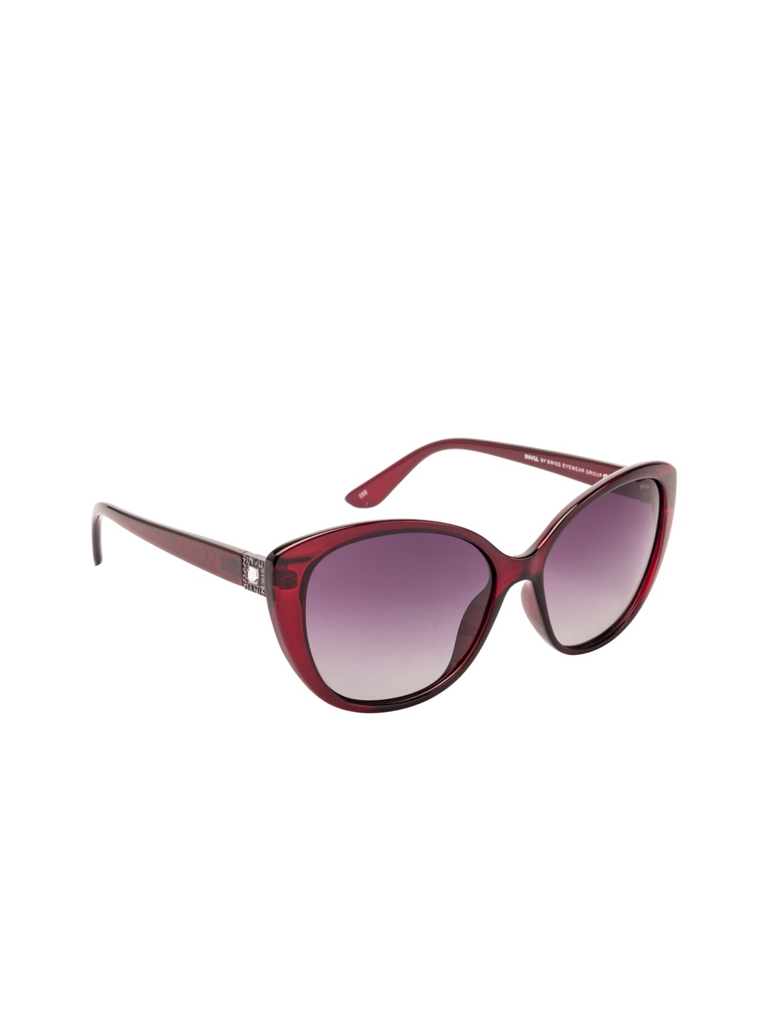 INVU Unisex UV Protected Lens Cateye Sunglasses B2909D, Purple
