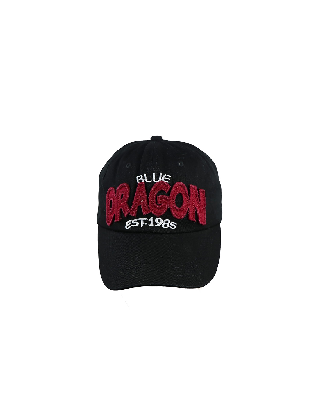 

iSWEVEN Unisex Black & Red Embroidered Snapback Cap