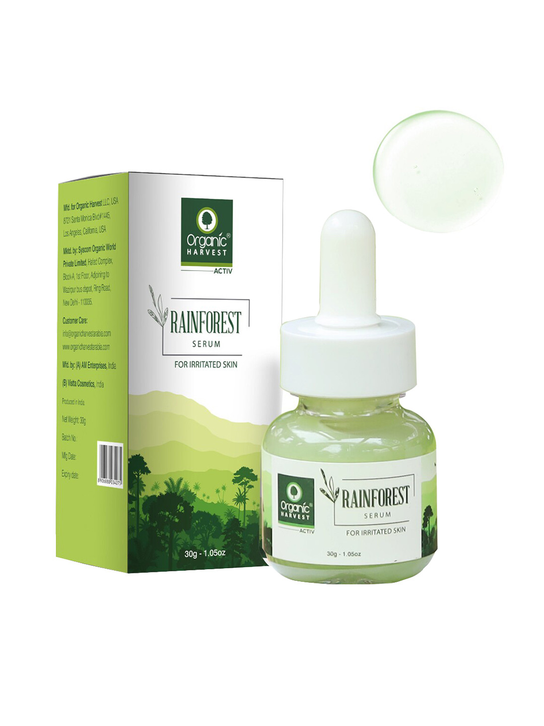 

Organic Harvest Rainforest Serum 30 g, Green