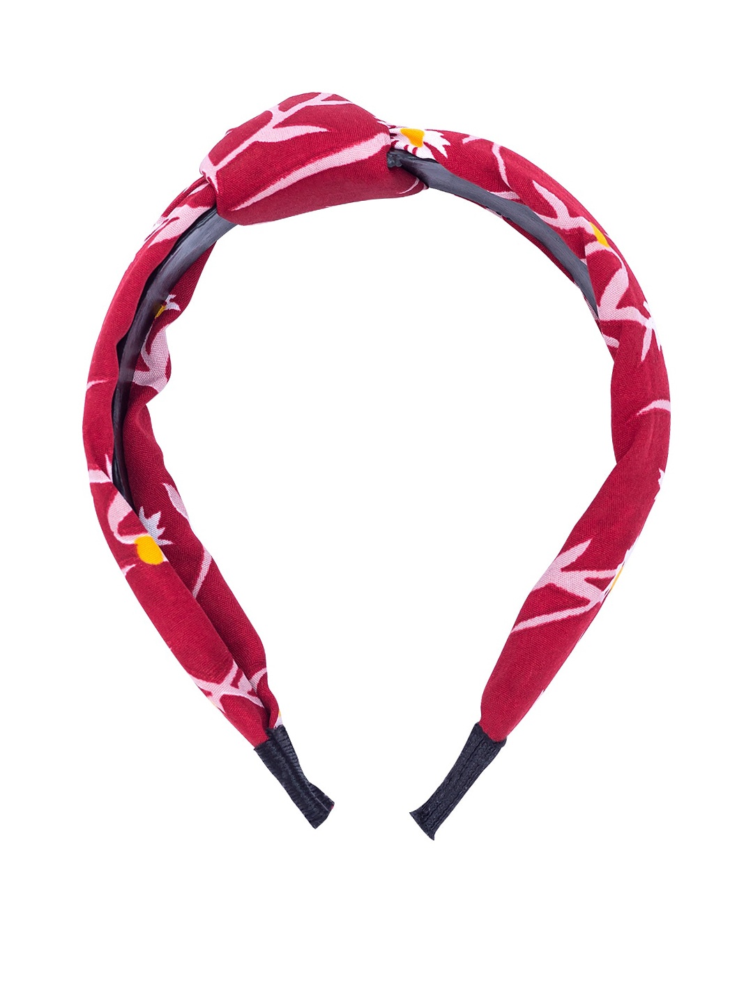 

Golden Peacock Women Red & Pink Printed Hairband