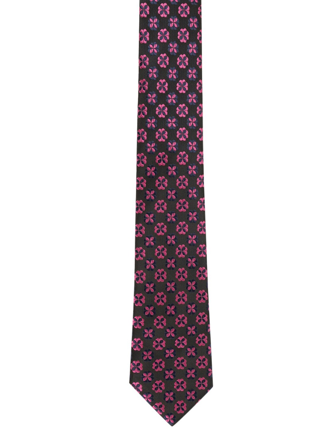 

Alvaro Castagnino Men Black & Green Printed Broad Tie