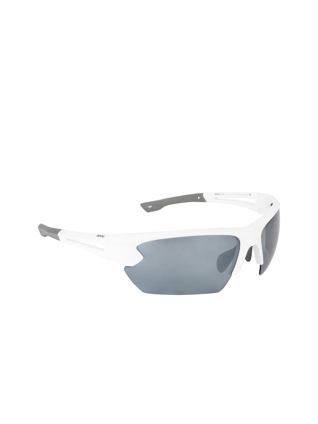 

INVU Unisex UV Protected Lens Rectangle Sunglasses A2912B, Grey