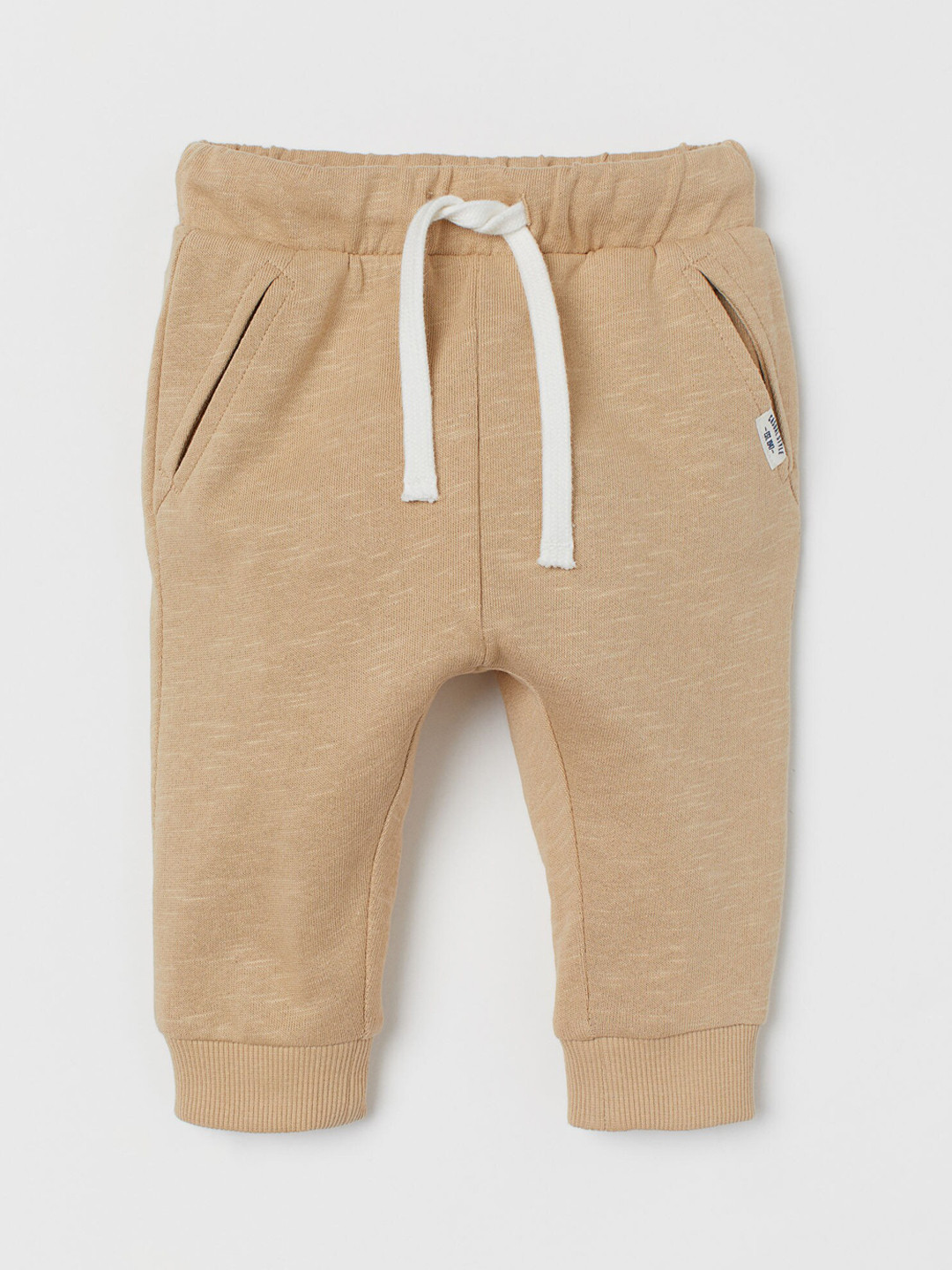 

H&M Boys Beige Solid Cotton Joggers