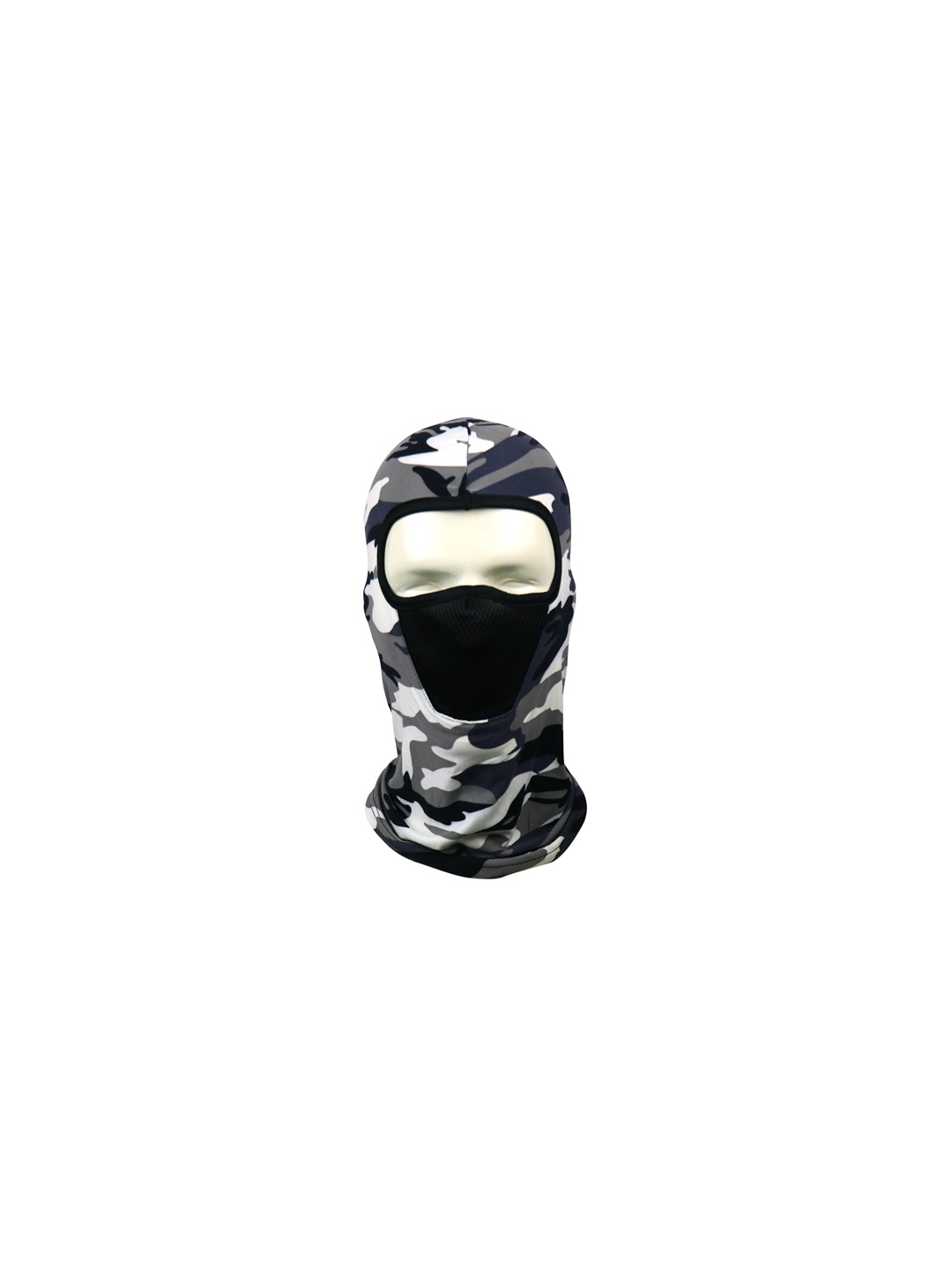 

iSWEVEN Unisex Grey & White Printed Windproof Balaclava Ski Mask