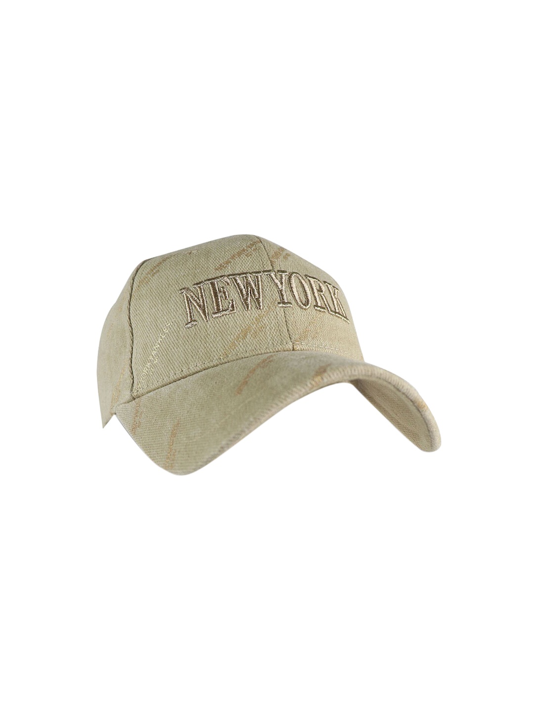 

iSWEVEN Unisex Cream-Colored Embroidered Snapback Cap