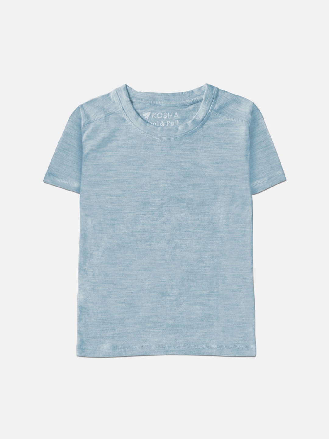 

Kosha Boy's Sky Blue Merino Wool & Bamboo Heat Retention Half Sleeve Thermal Top