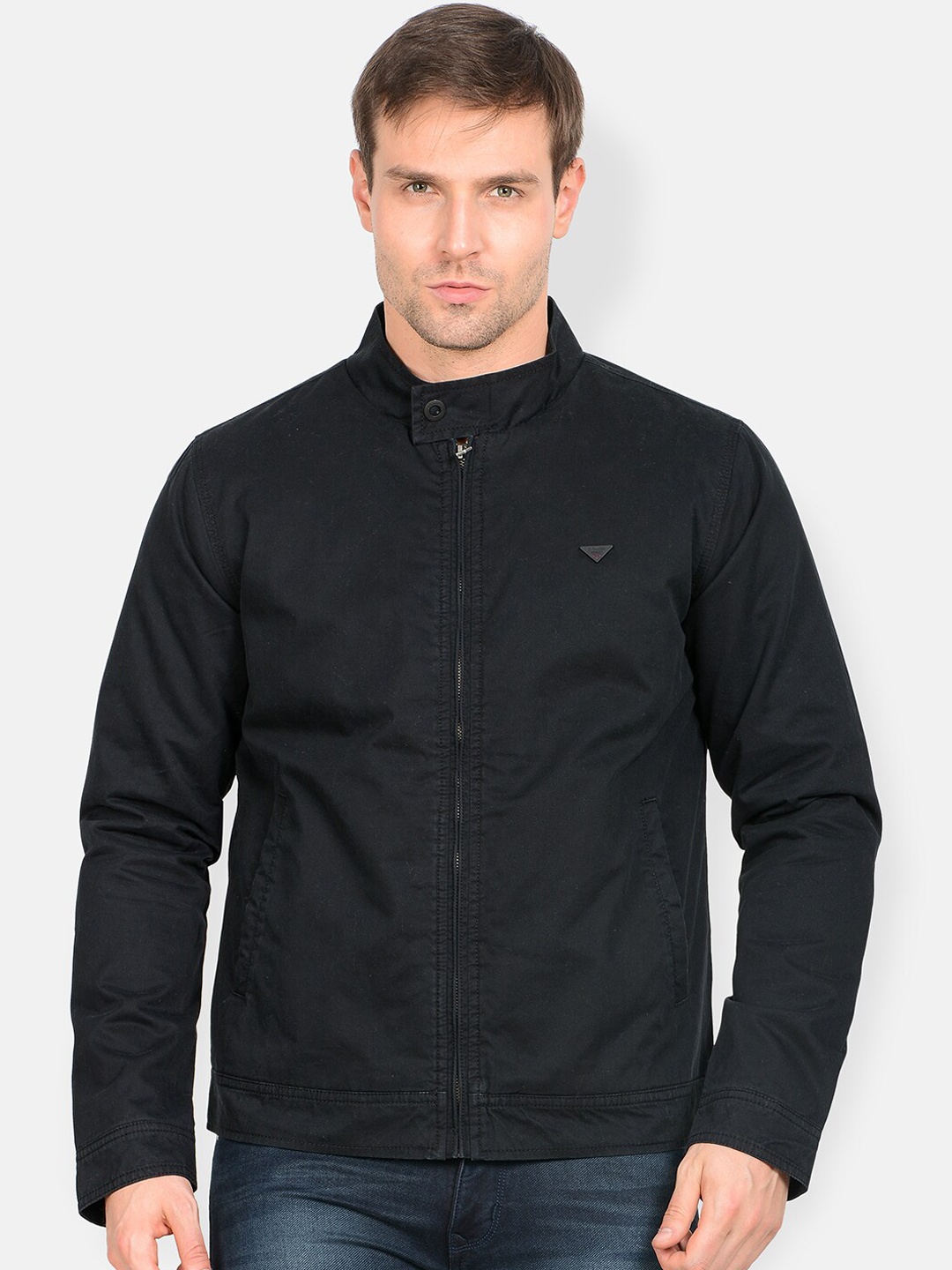 

t-base Men Black Solid Lightweight Tailored Jacket