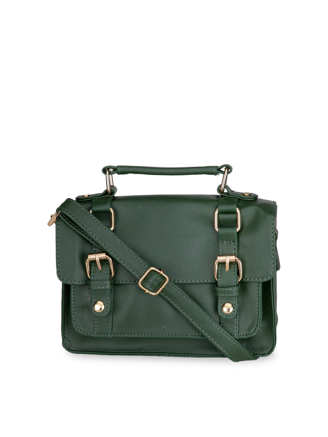 

Bagsy Malone Green Solid Satchel