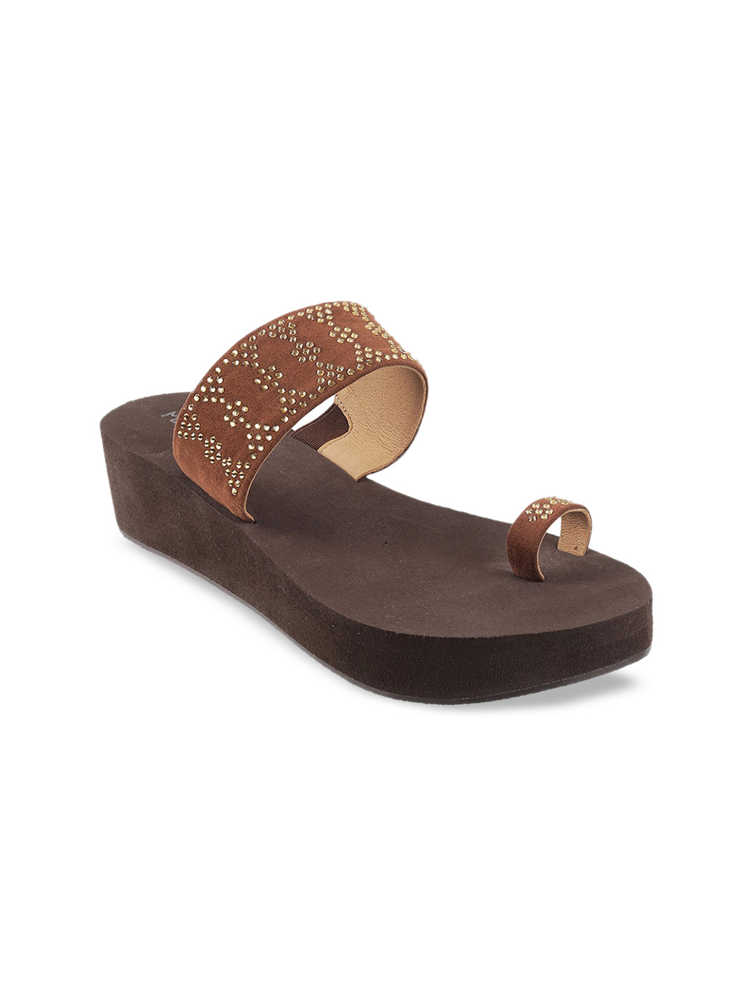 

Metro Women Brown Embellished Heels