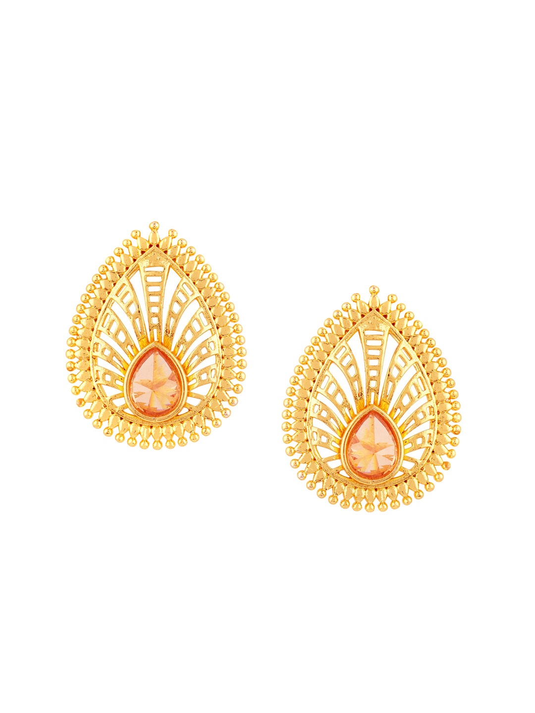 

Voylla Gold-Toned Contemporary Studs