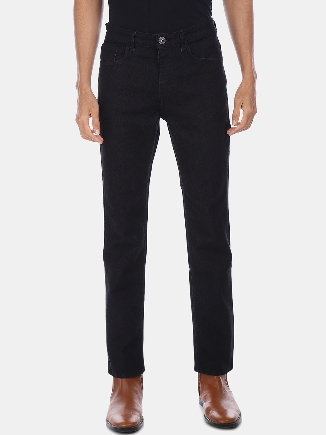 

Cherokee Men Black Regular Fit Mid-Rise Clean Look Stretchable Jeans