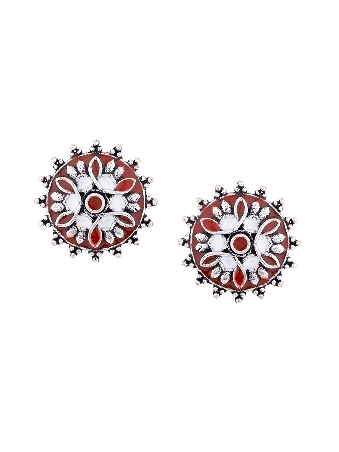 

Voylla Silver-Plated Contemporary Studs