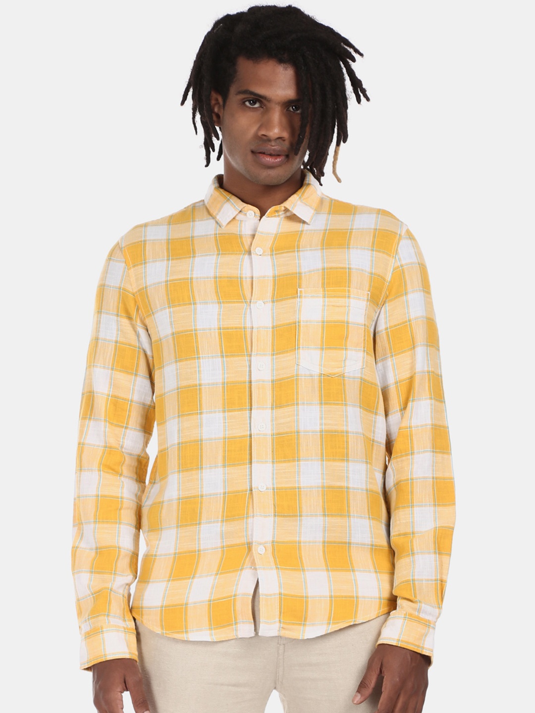 

Cherokee Men Multicoloured Regular Fit Checked Casual Shirt, Multi