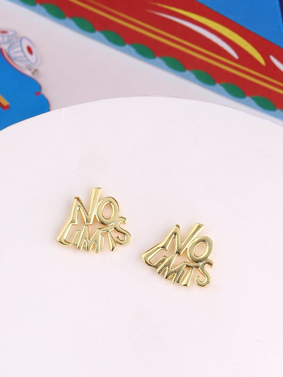 

Voylla Gold-Plated Quirky Studs