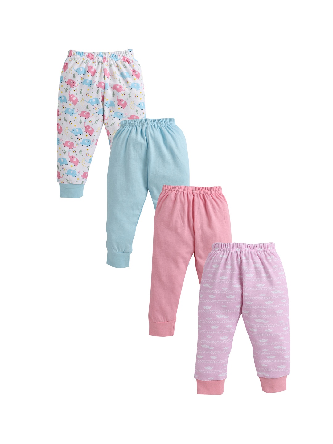 

BUMZEE Infant Pack of 4 Straight-Fit Joggers, Blue
