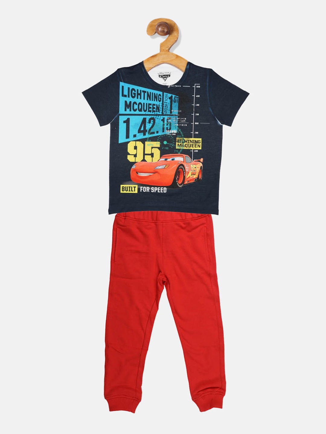

YK Disney Boys Red & Black Clothing Set