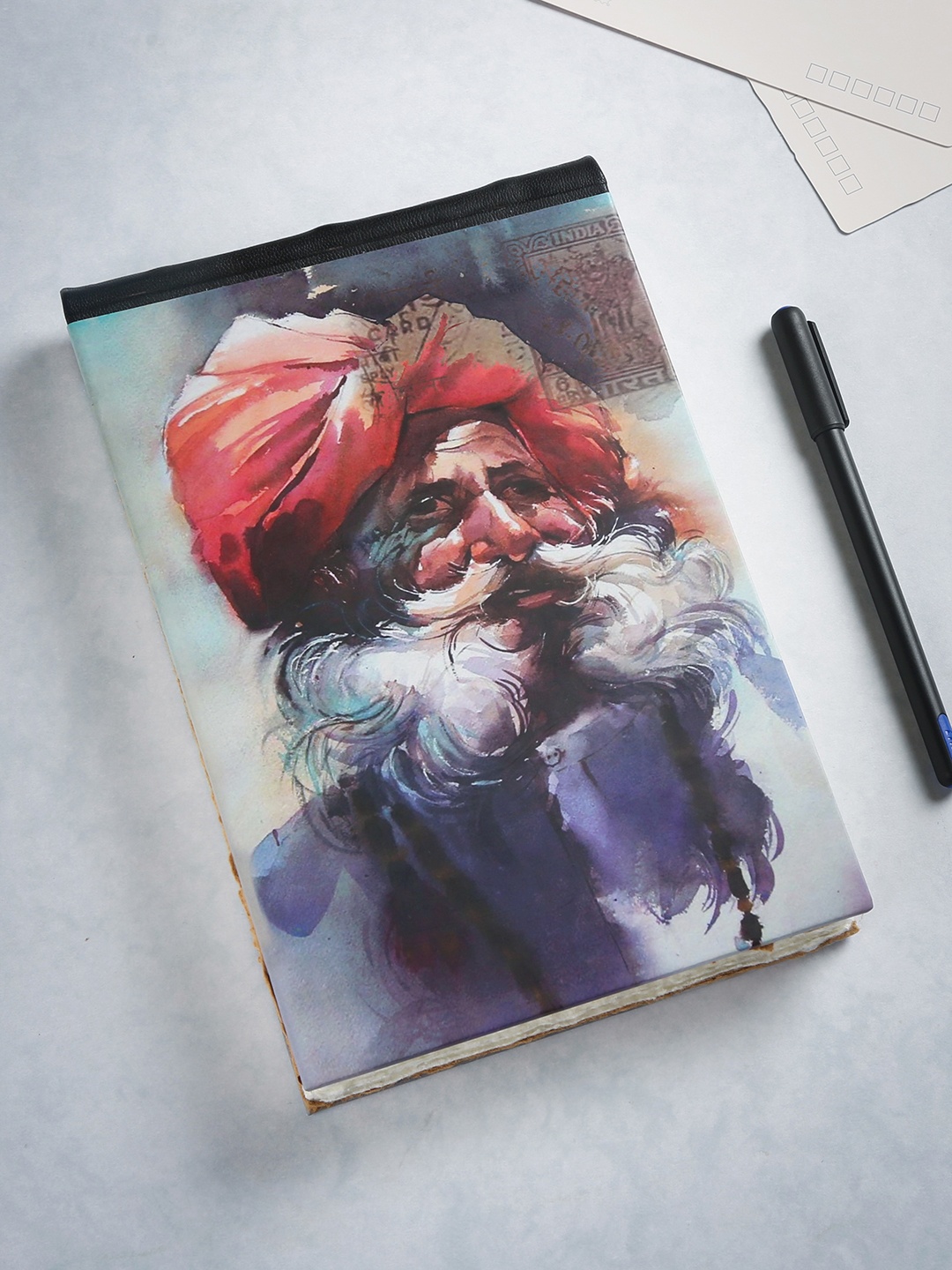 

Bigsmall Red & Blue Traditional Printed Notepad