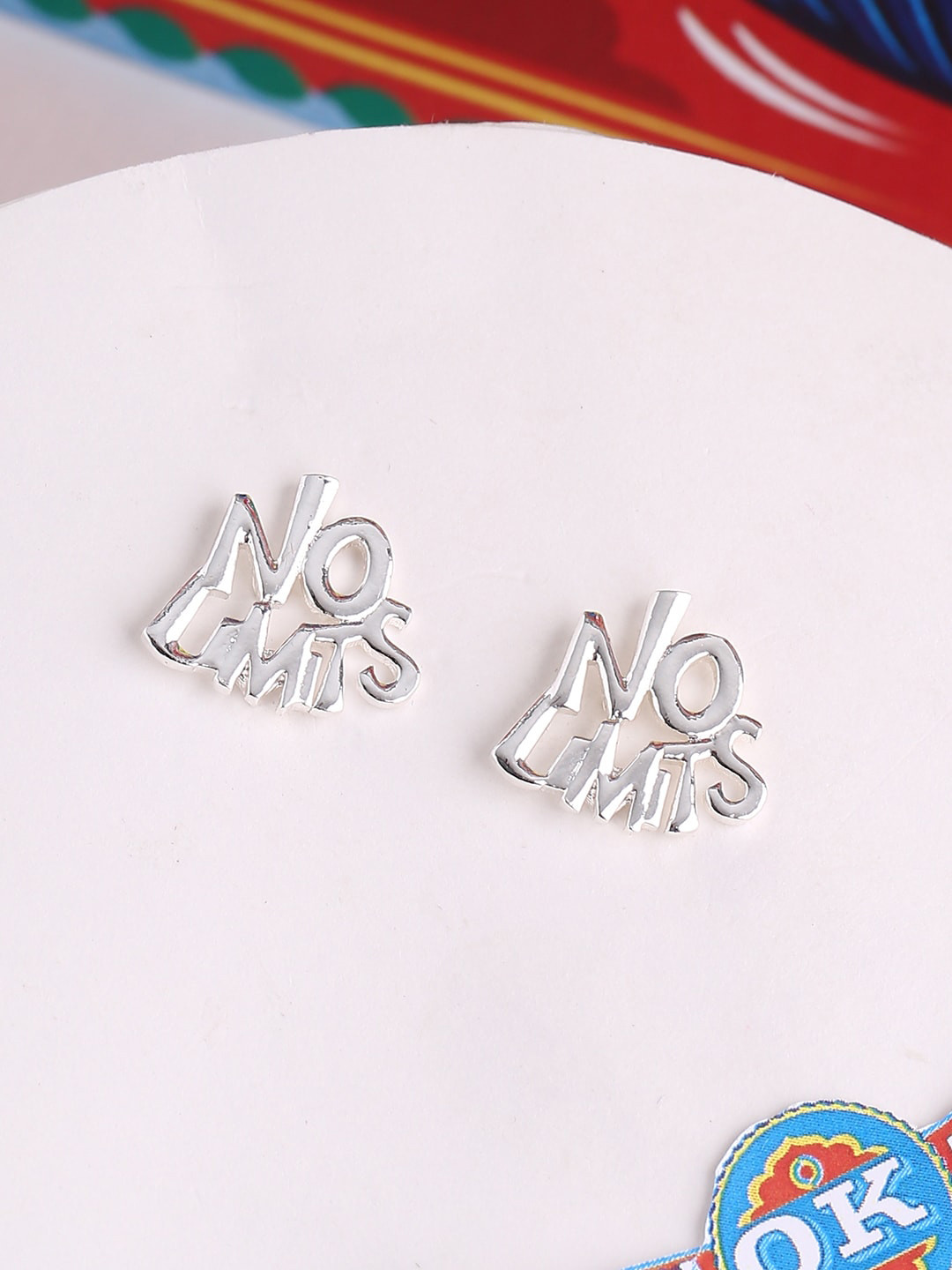 

Voylla Silver-Plated Contemporary Studs