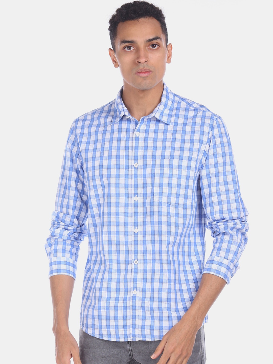

Ruggers Men Multicoloured Regular Fit Checked Casual Shirt, Multi