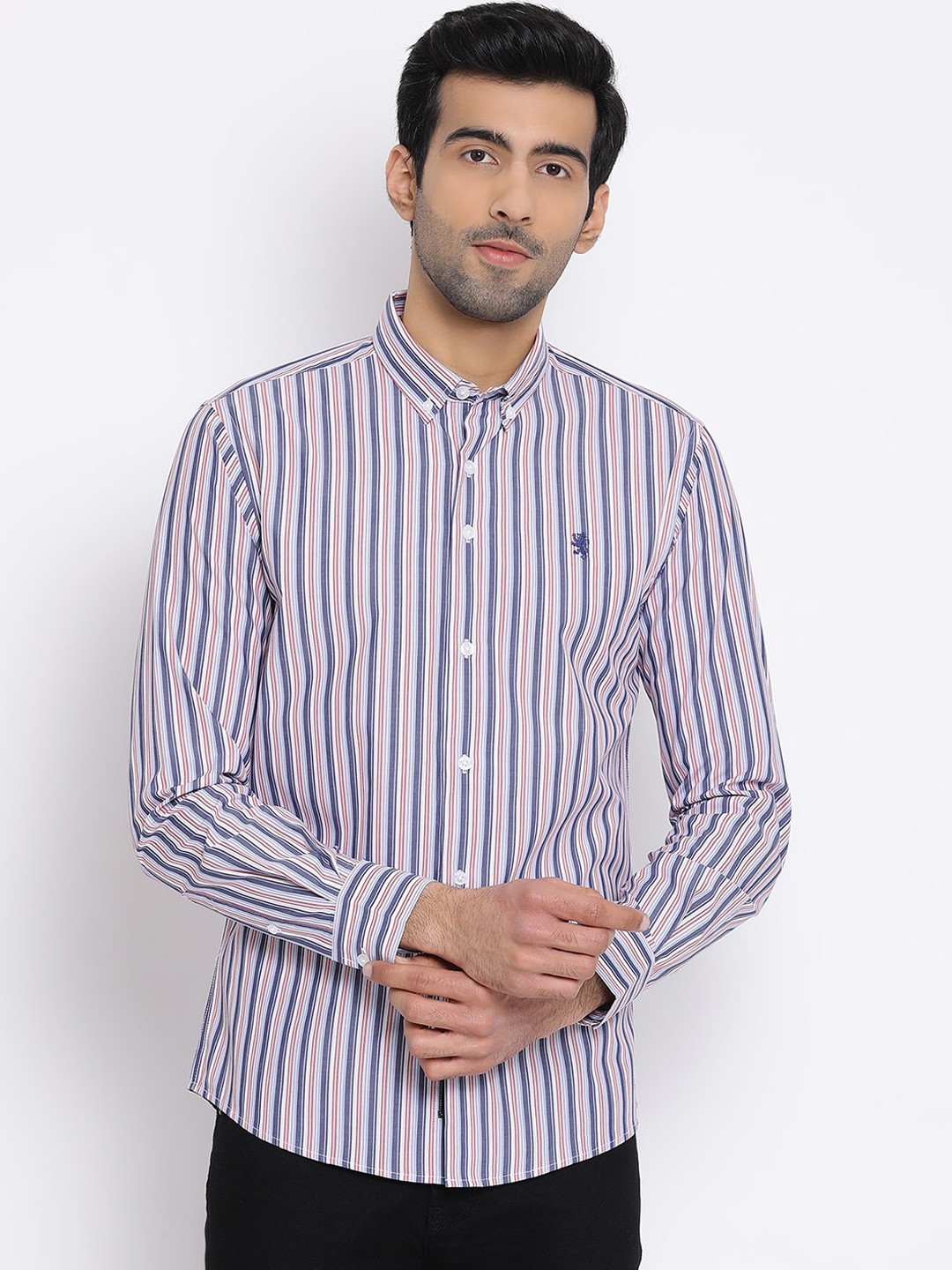 

Red Tape Men Multicoloured Regular Fit Striped Casual Shirt, Multi