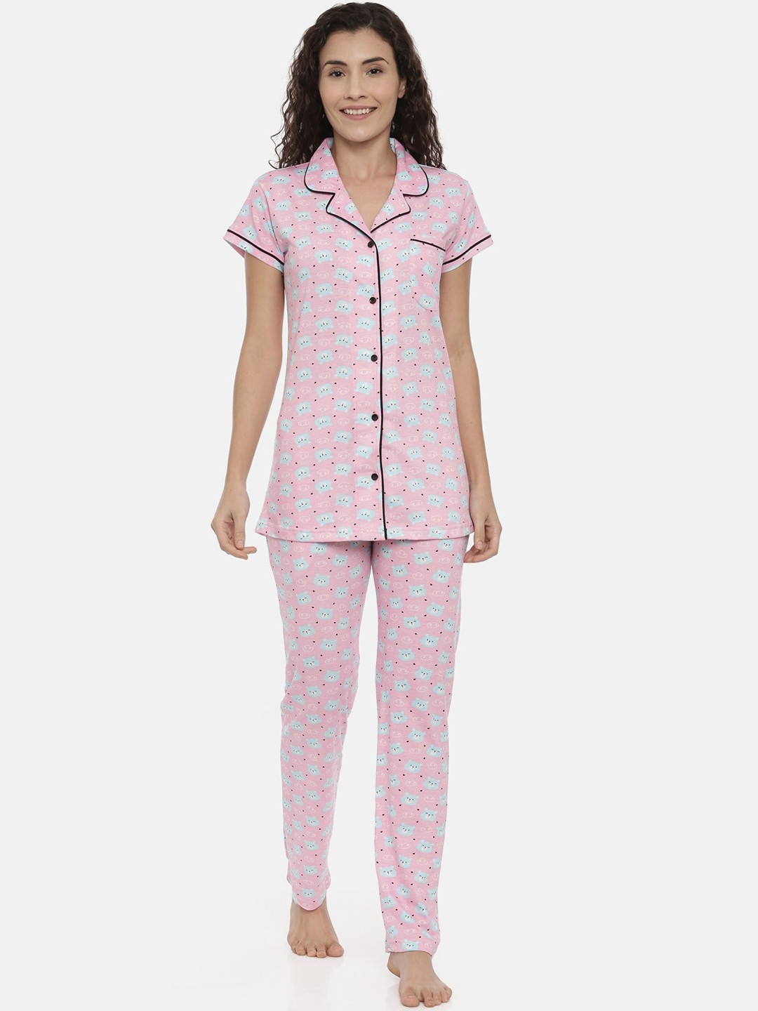 

Bailey sells Women Pink & Blue Printed Night Suit