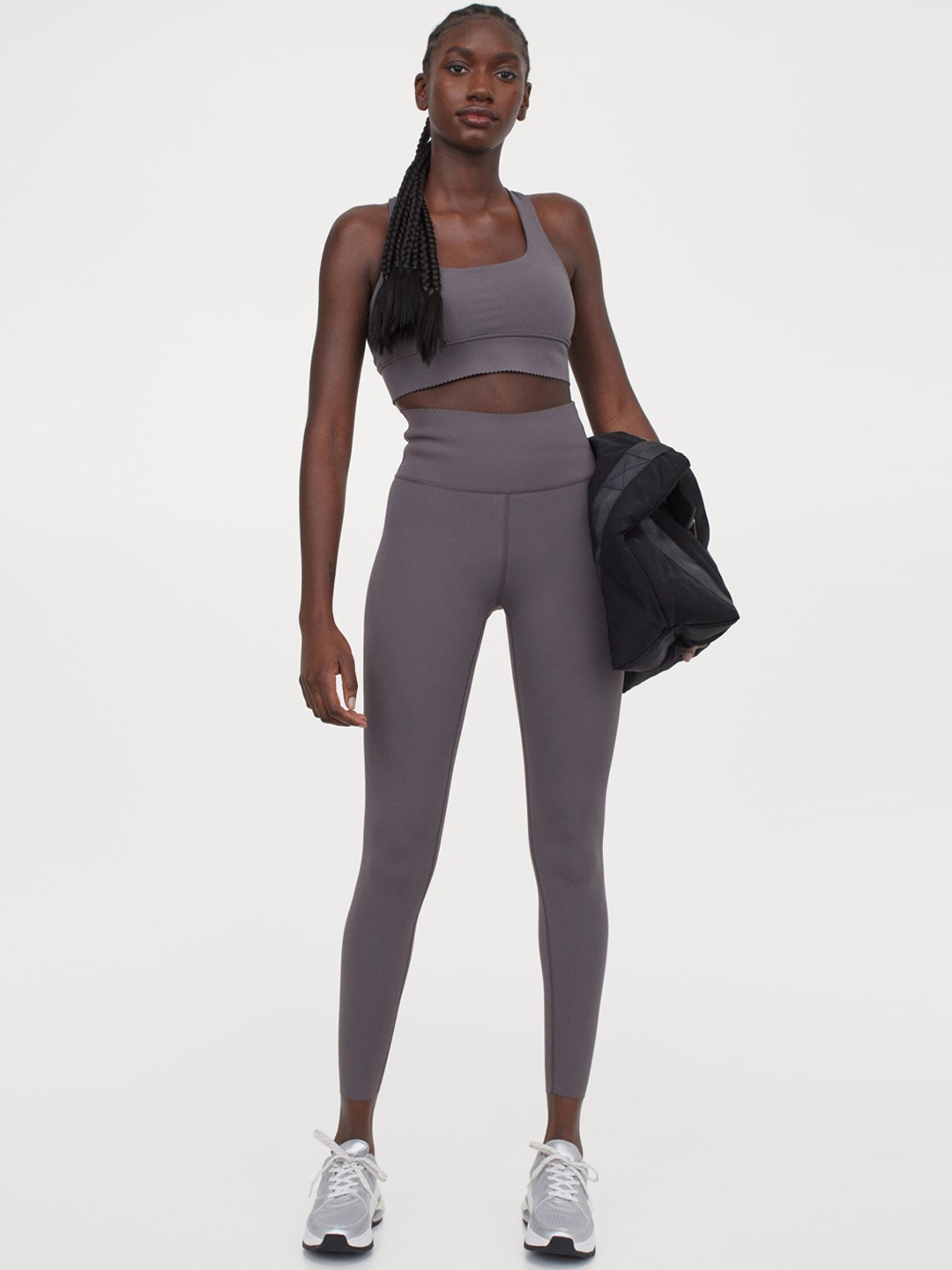 

H&M Women Grey High Waist Shaping Tights