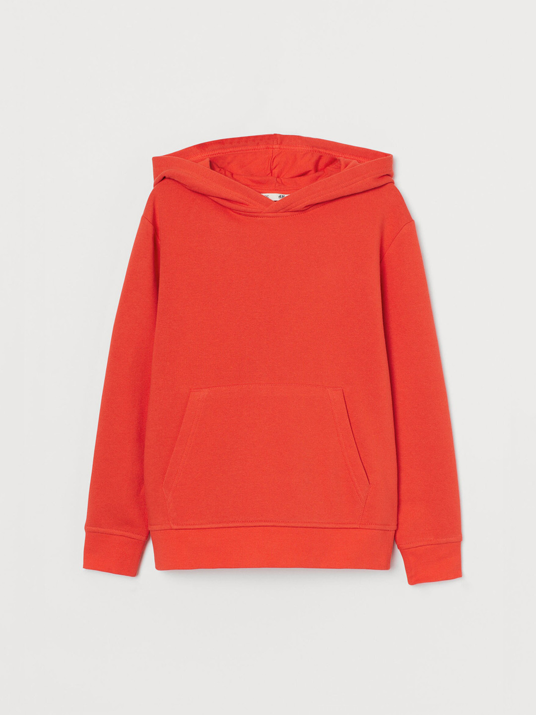 

H&M Boys Red Solid Hooded Top