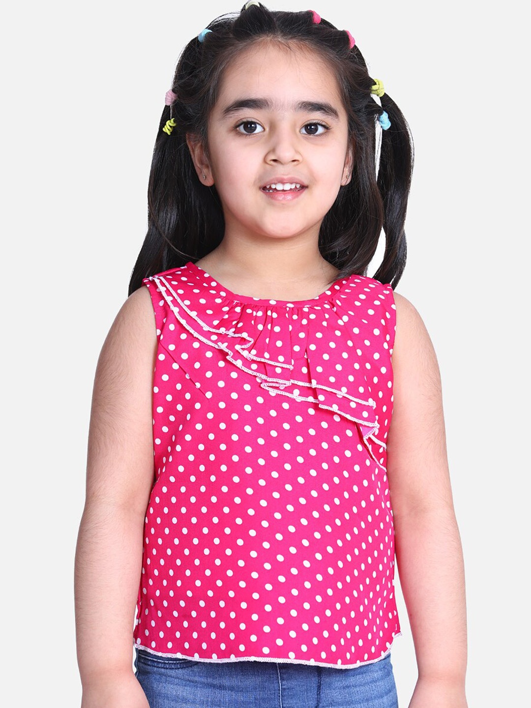 

Cutiekins Girls Pink Printed Top