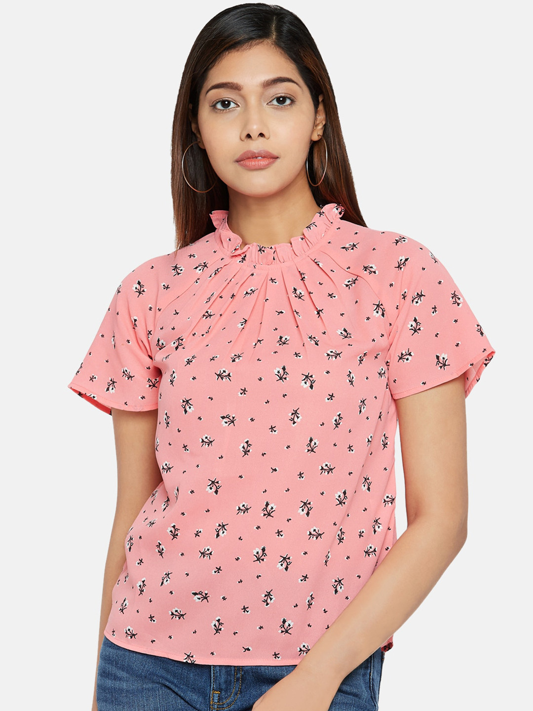 

Honey by Pantaloons Women Pink Printed Top