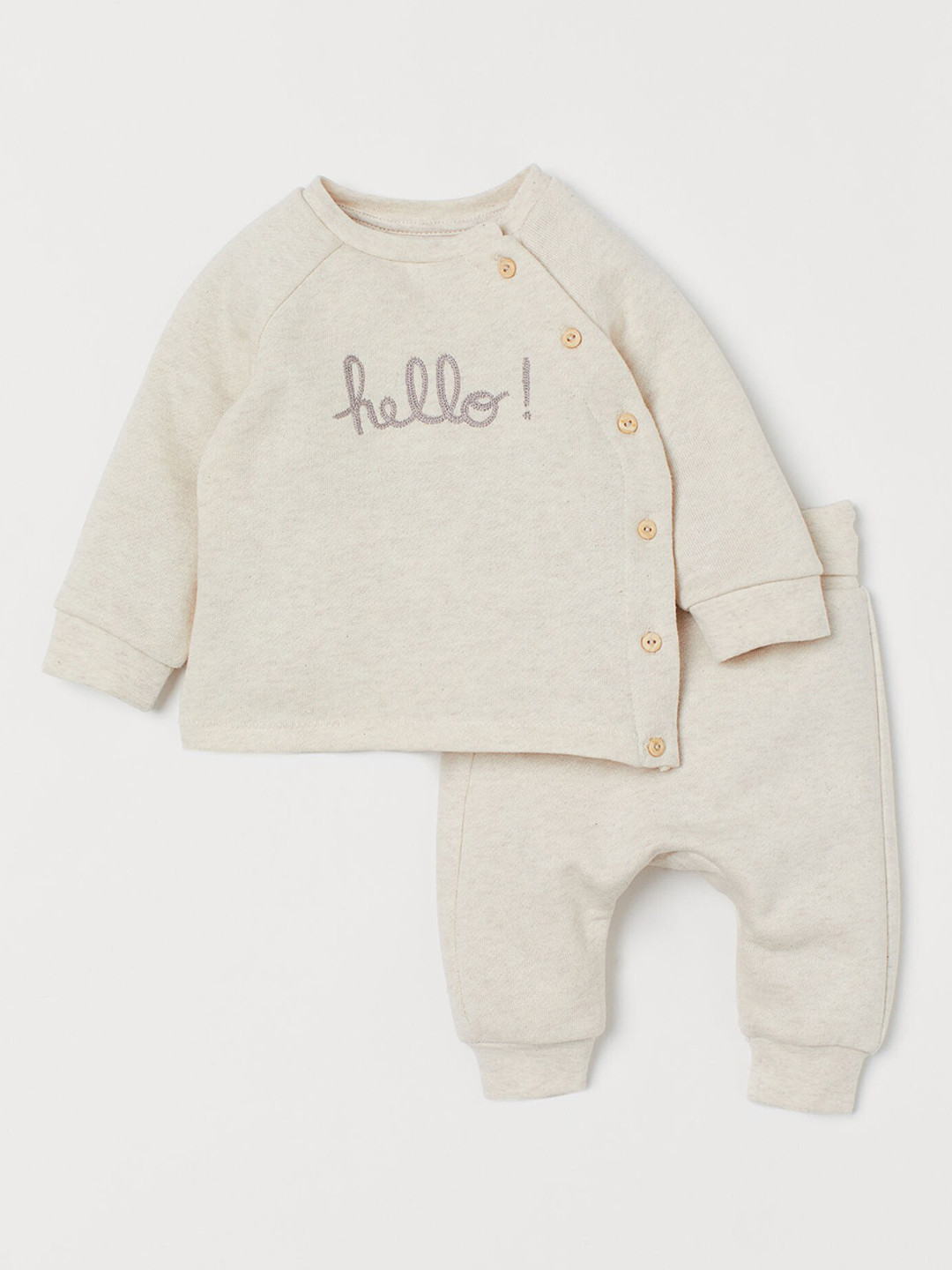 

H&M Kids Beige 2-Piece Cotton Set
