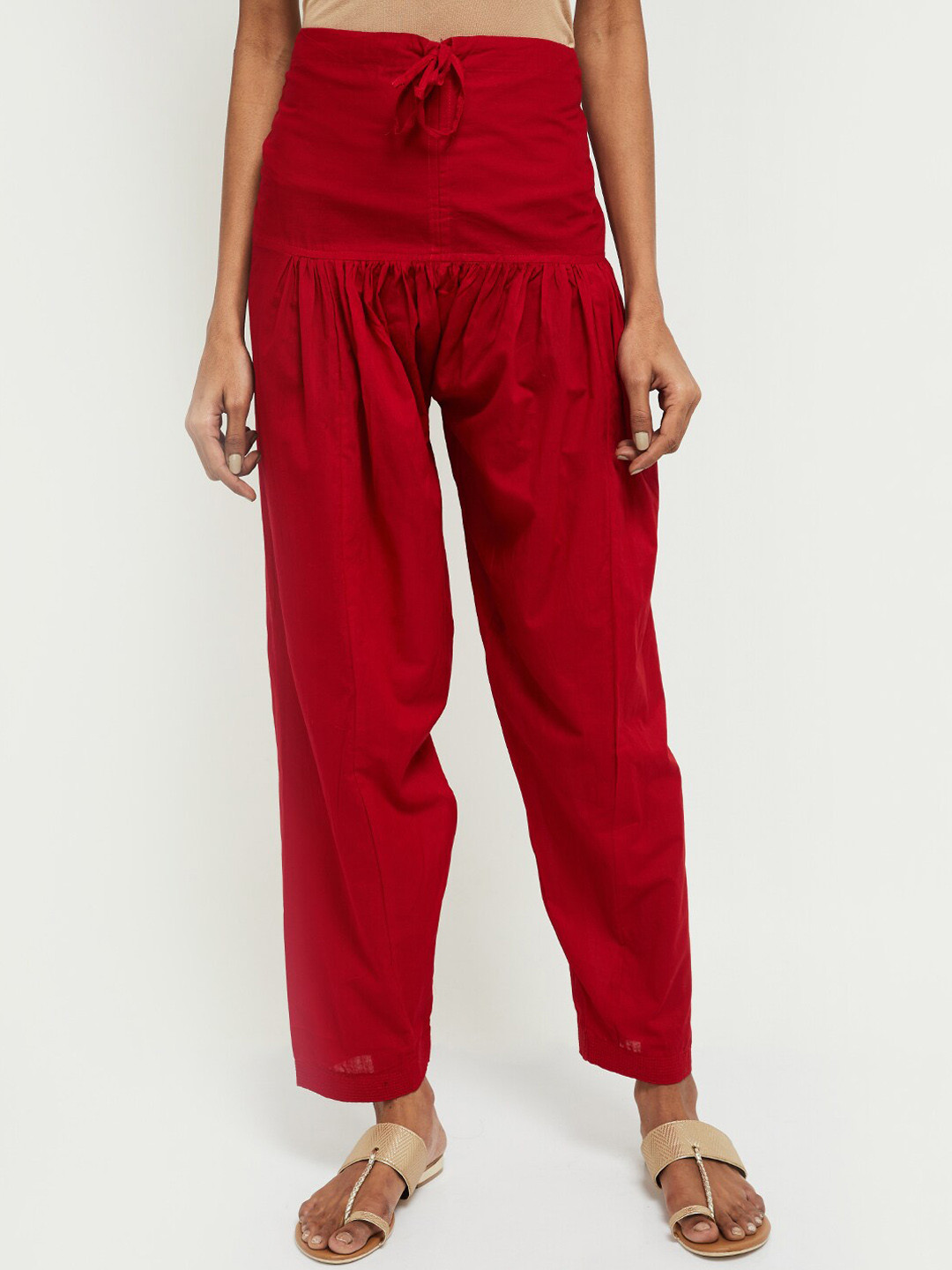 

max Women Red Solid Salwar