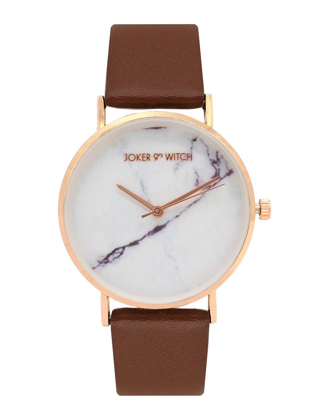

JOKER & WITCH Women White & Brown Analogue Watch AMWW411