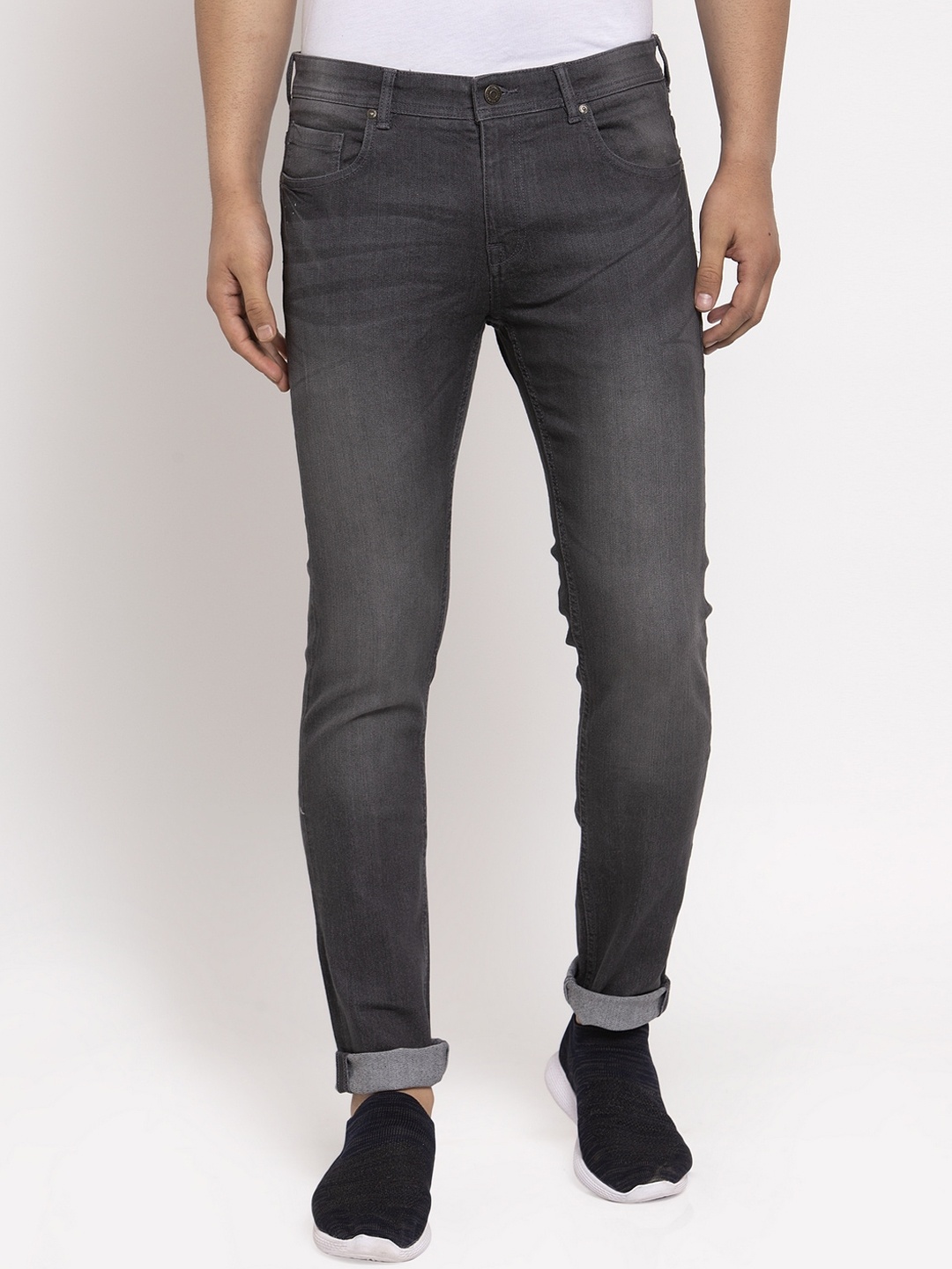 

KLOTTHE Men Black Regular Fit Jeans