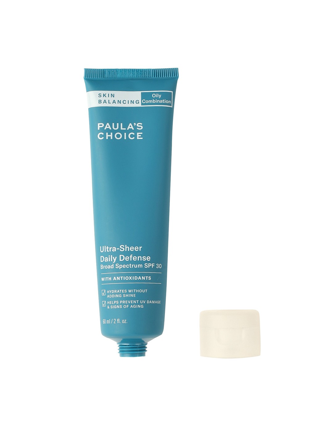 Paulas Choice Skin Balancing Ultra-sheer Daily Defense SPF 30 Moisturizer Face Cream 60 ml, White