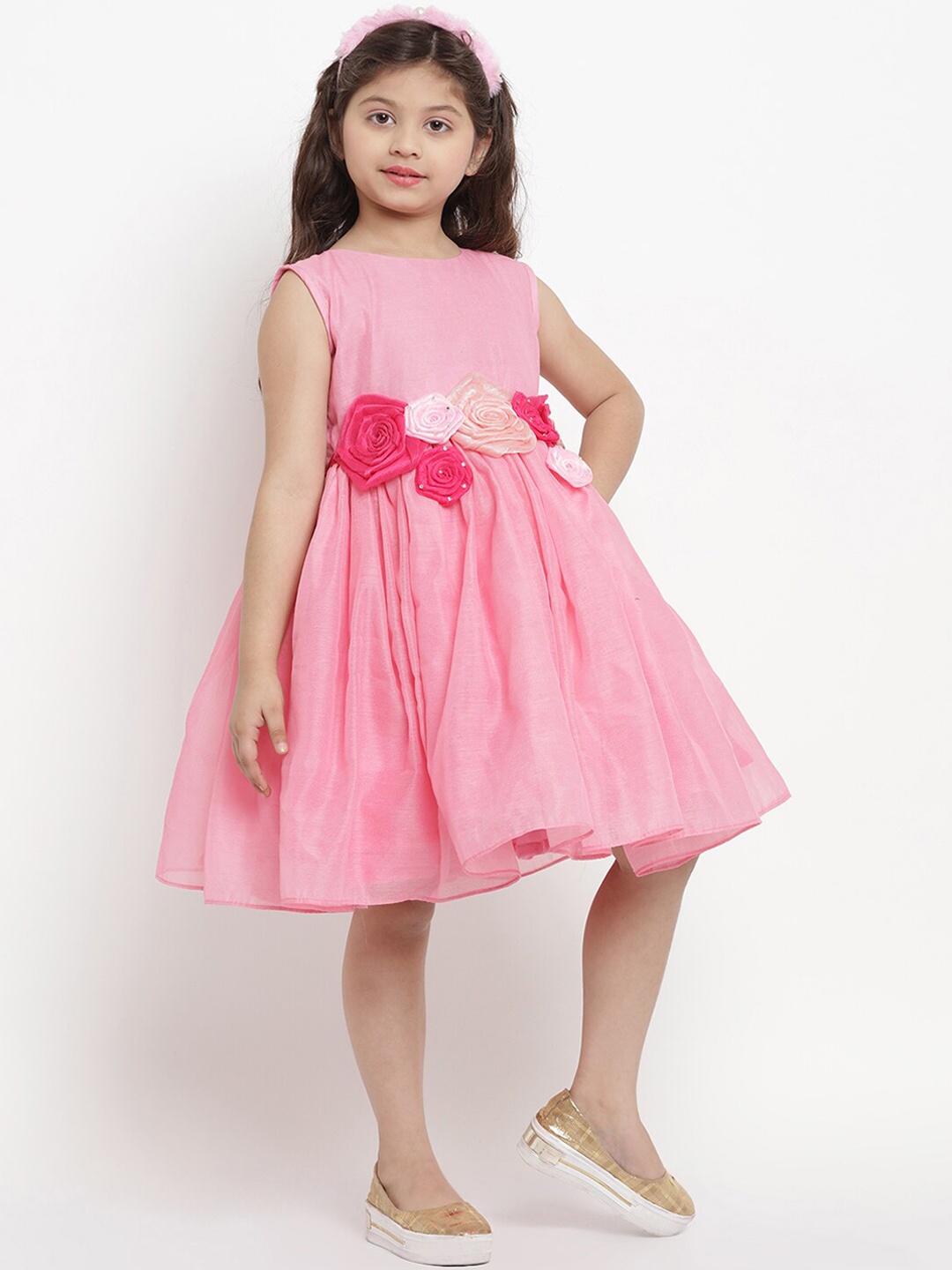 

Bitiya by Bhama Girls Pink A-Line Dress