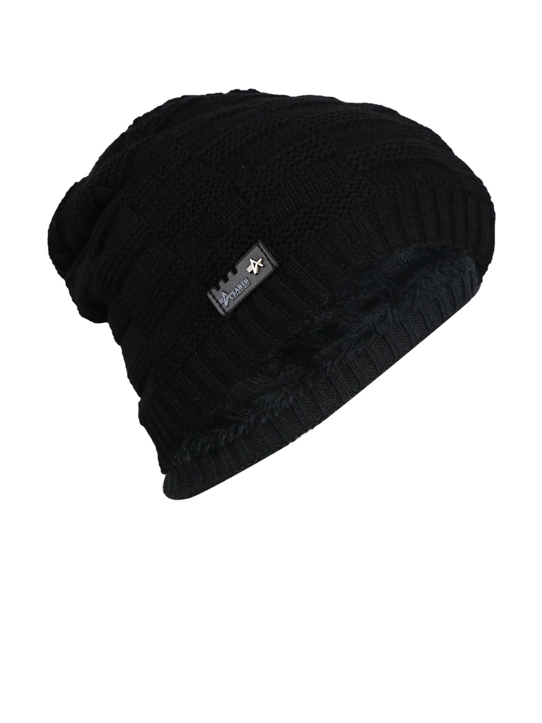 

iSWEVEN Unisex Black Solid Beanie