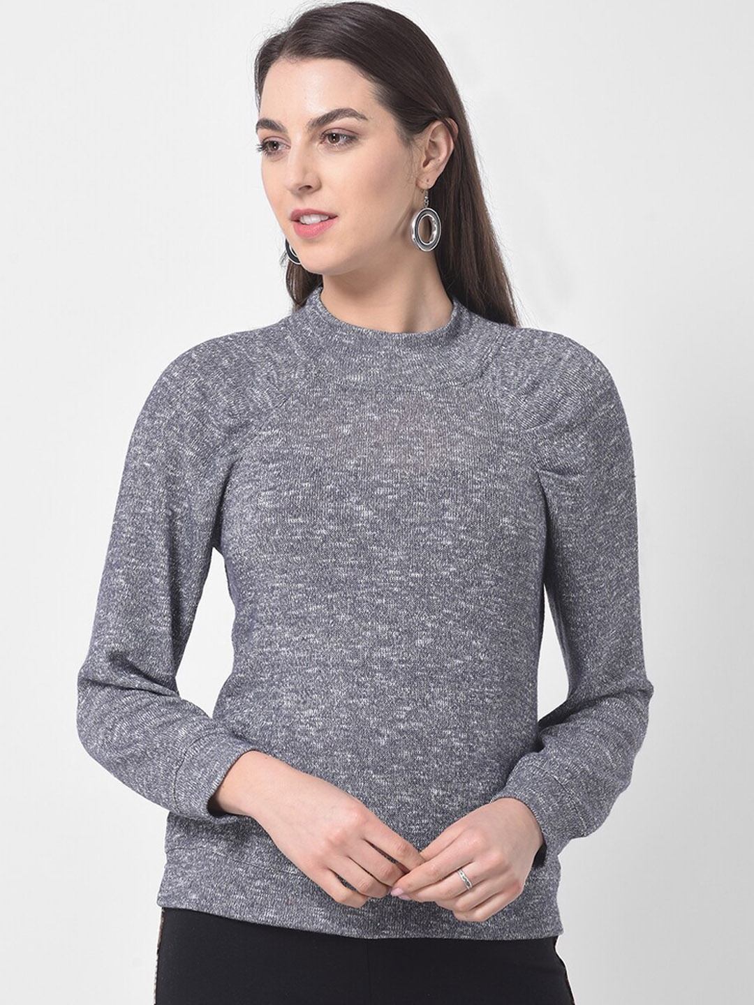 

Latin Quarters Women Grey Solid Top