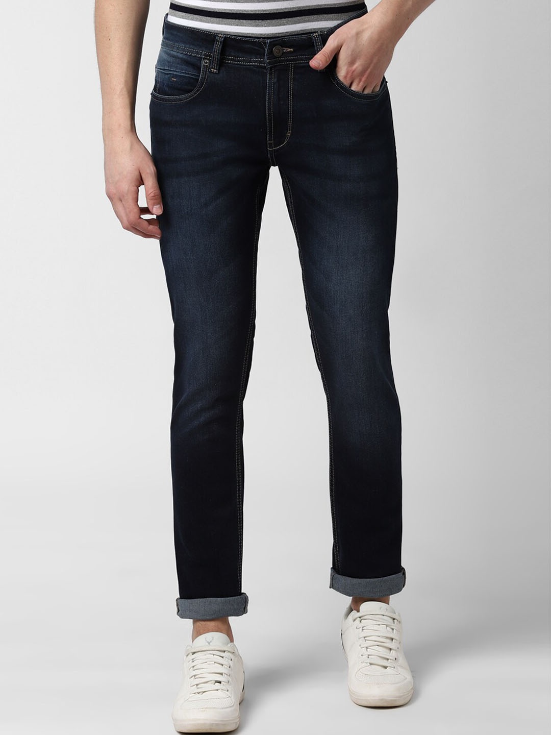 

Peter England Casuals Men Navy Blue Skinny Fit Jeans