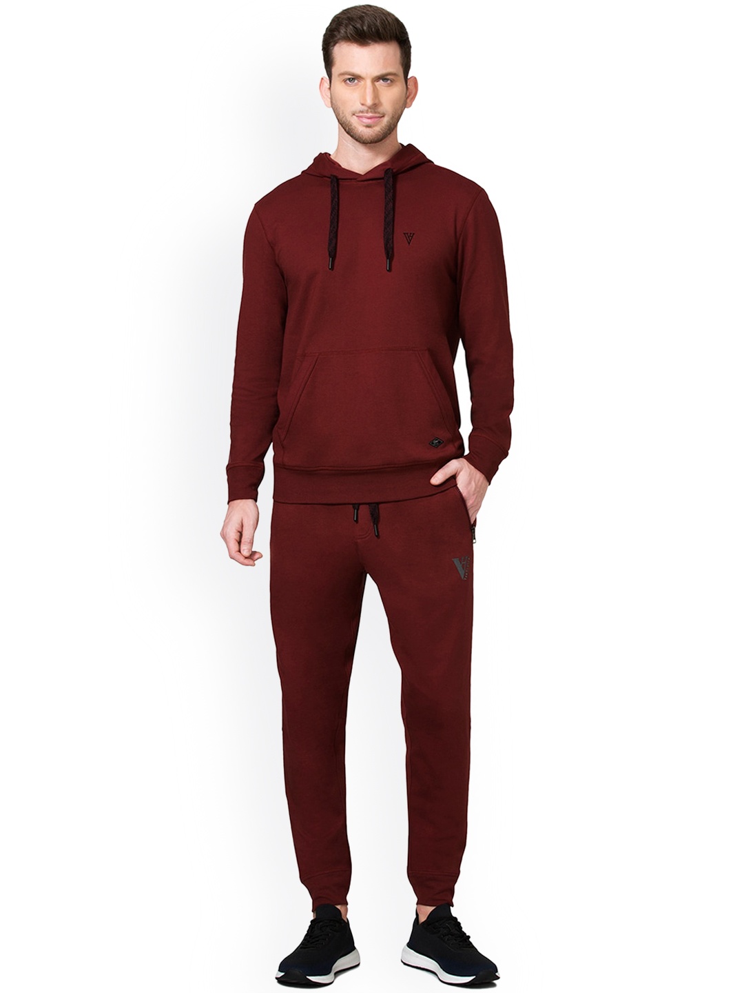 

Van Heusen Men Red Regular Fit Solid Joggers