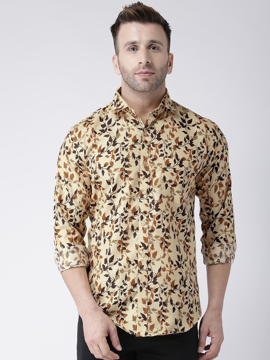 

hangup trend Men Multicoloured & Multicoloured Slim Fit Printed Casual Shirt, Multi