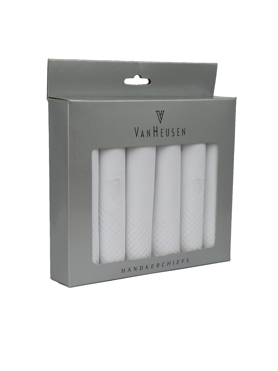 

Van Heusen Men Pack Of 6 White Solid Accessory Gift Set