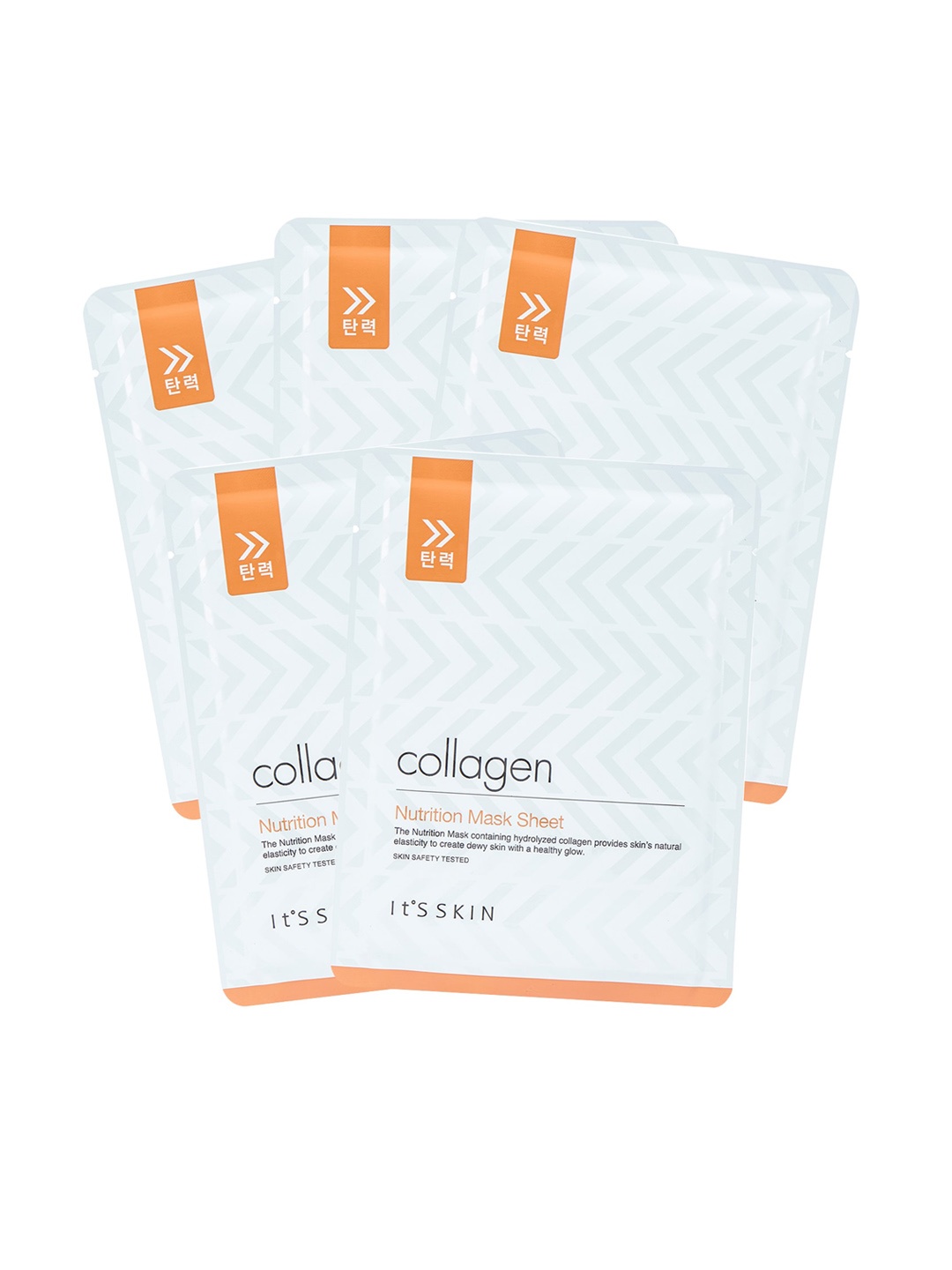 

It's Skin Set of 5 Collagen Nutrition Mask Sheet, Red