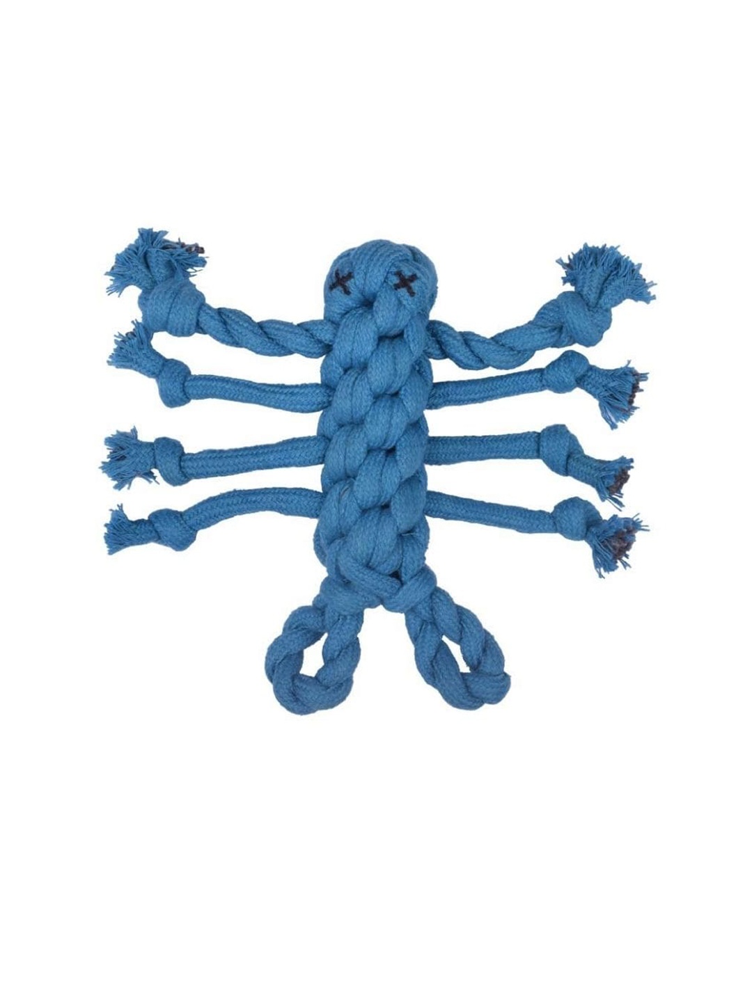 

Poochles Blue Lobster Shaped Rope Dog Toy